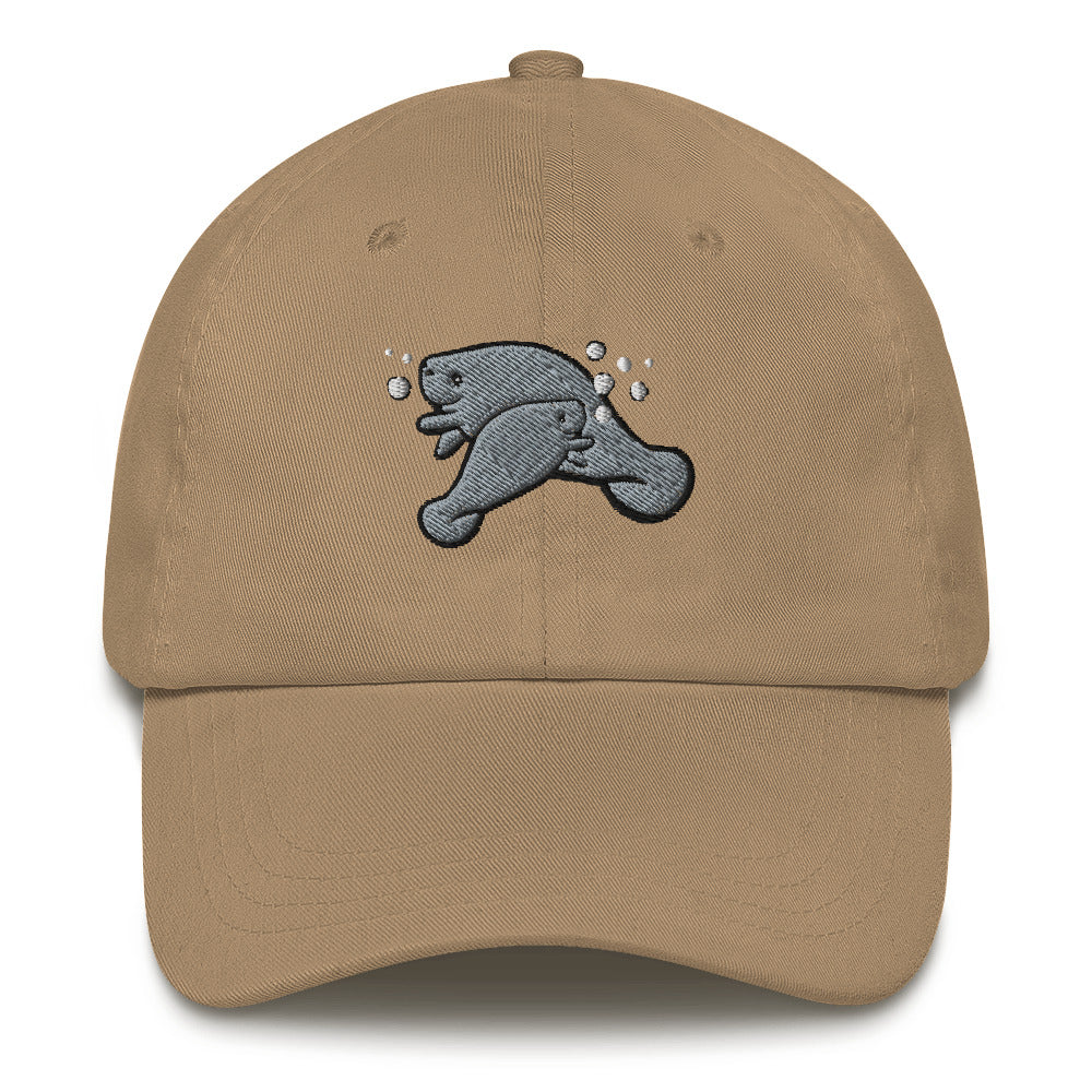 Manatee and Baby Dad hat