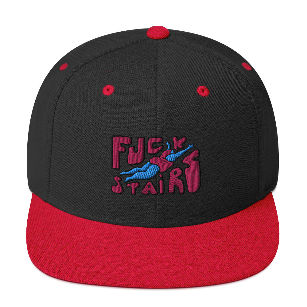 FUCK STAIRS Snapback Hat