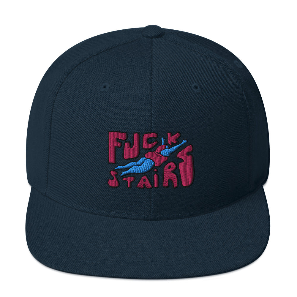 FUCK STAIRS Snapback Hat
