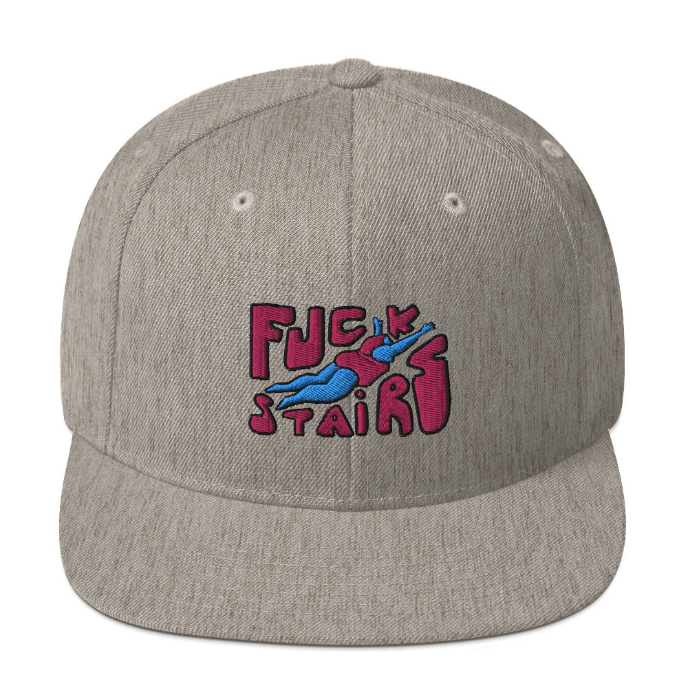 FUCK STAIRS Snapback Hat