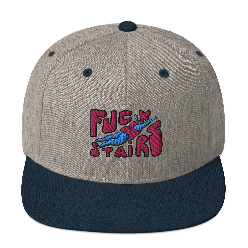 FUCK STAIRS Snapback Hat