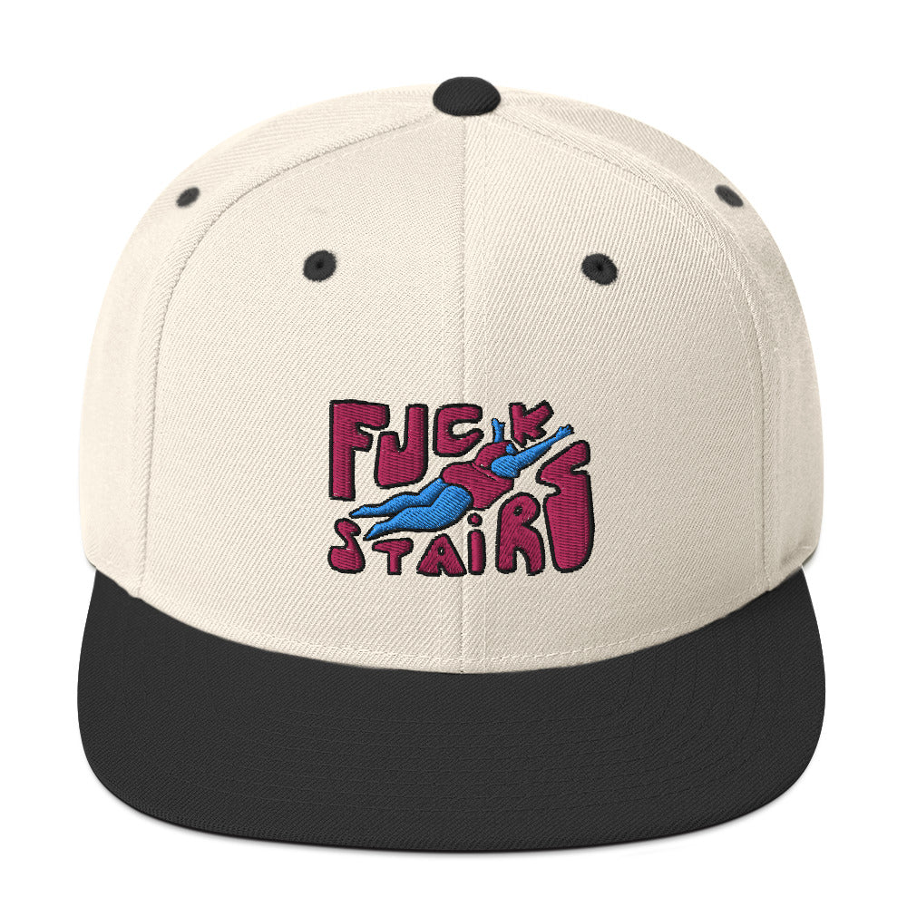 FUCK STAIRS Snapback Hat