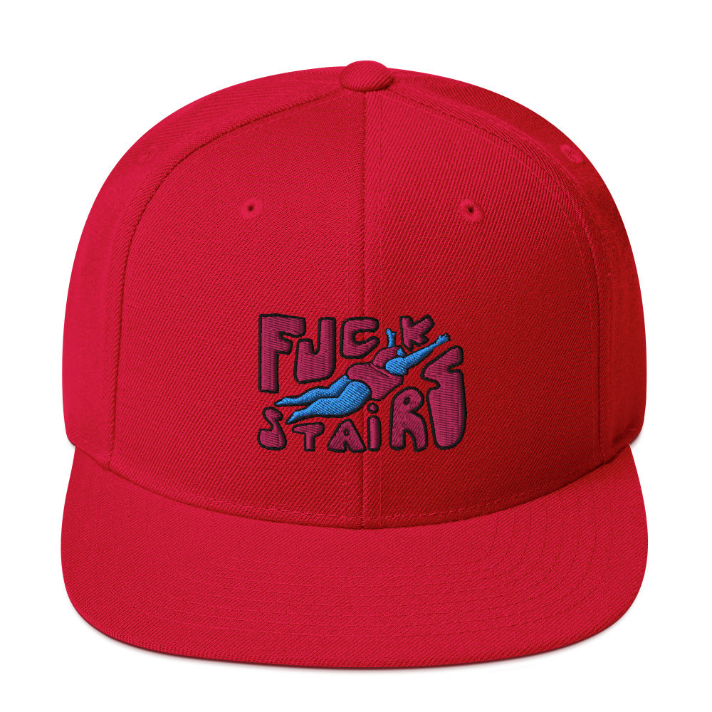 FUCK STAIRS Snapback Hat