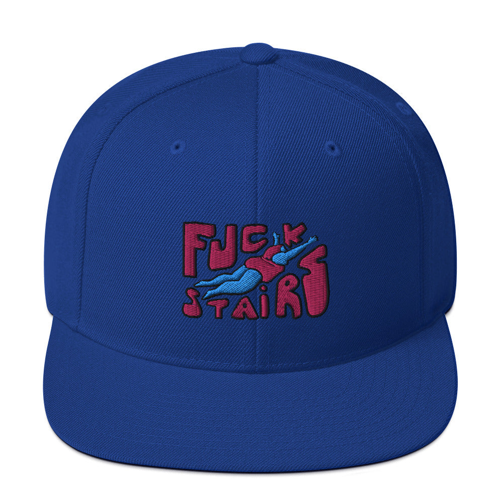 FUCK STAIRS Snapback Hat