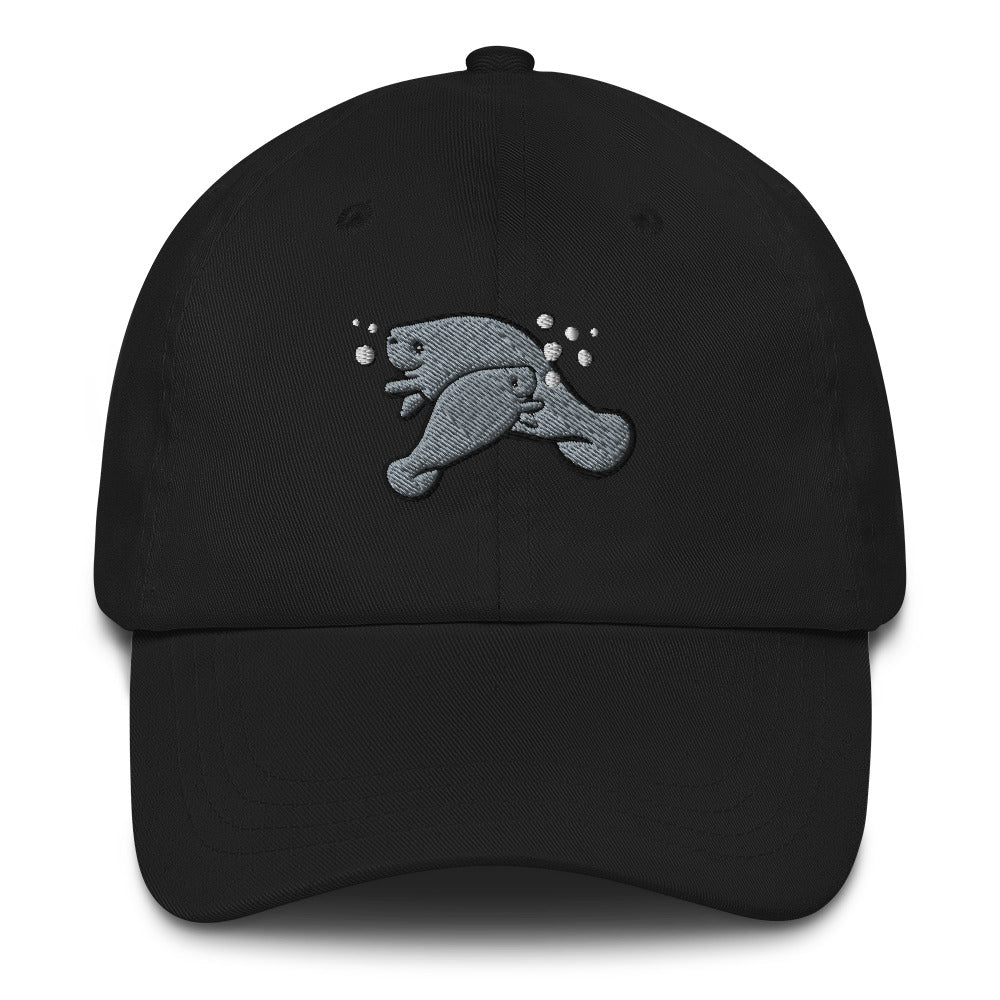 Manatee and Baby Dad hat