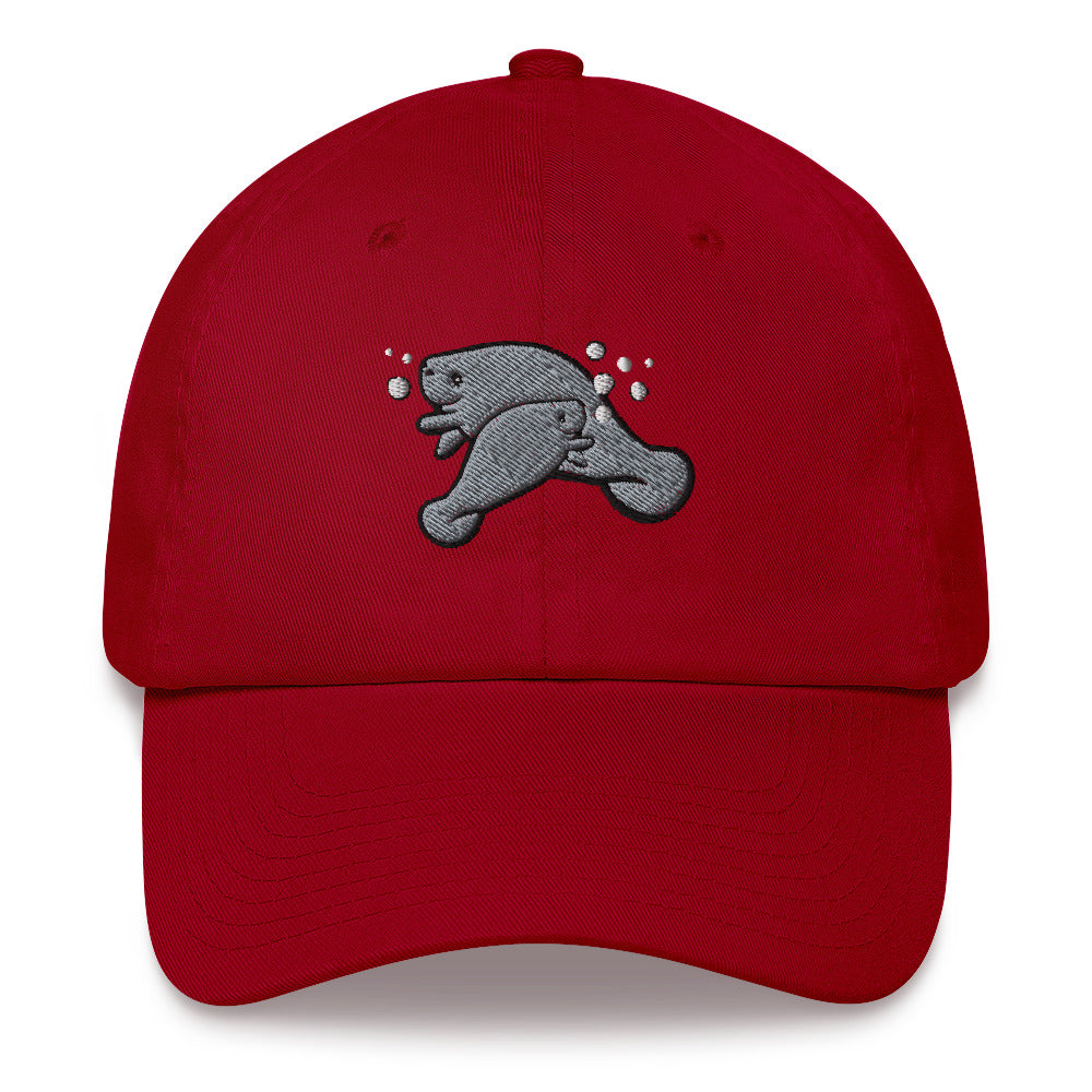 Manatee and Baby Dad hat