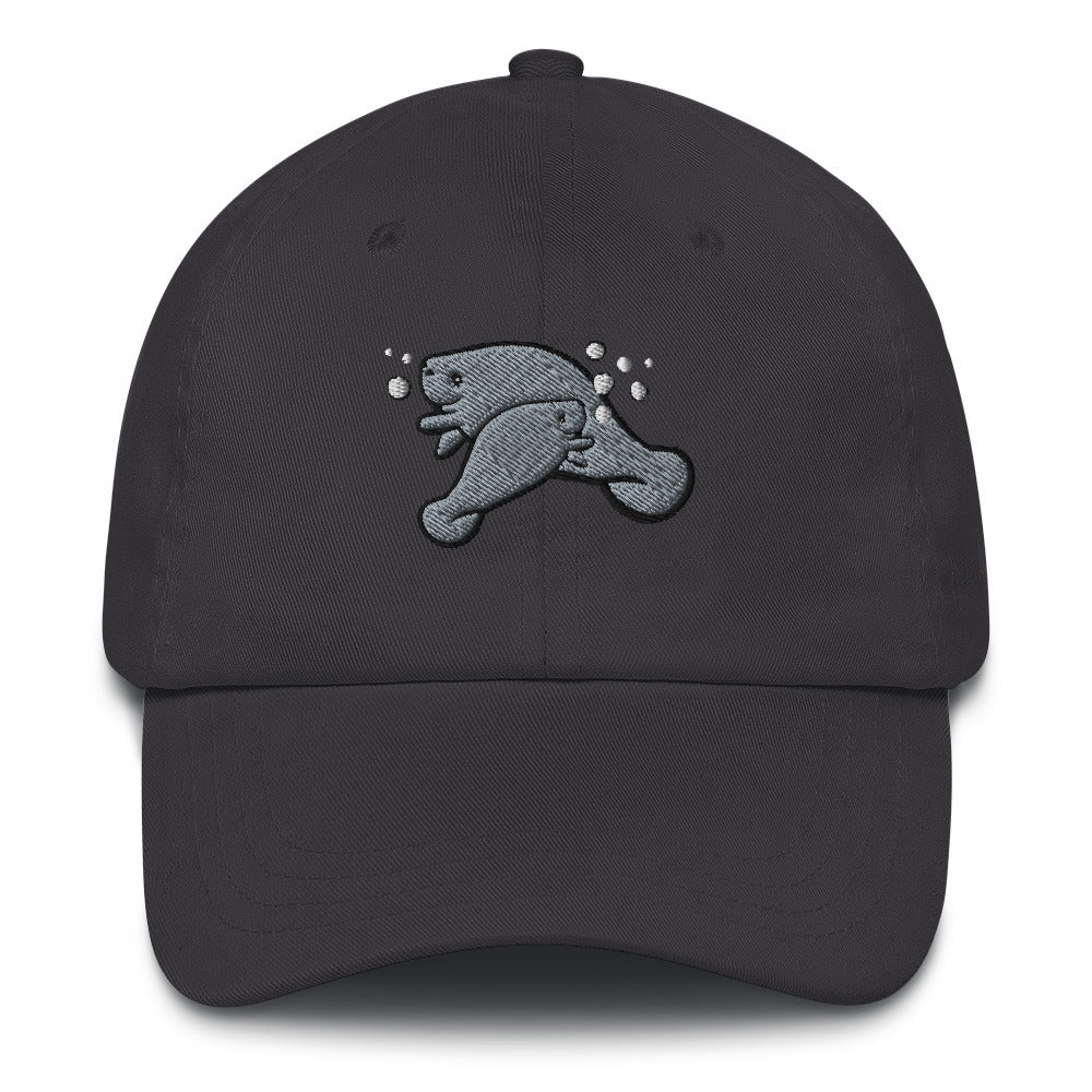 Manatee and Baby Dad hat