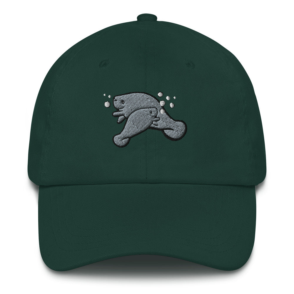 Manatee and Baby Dad hat