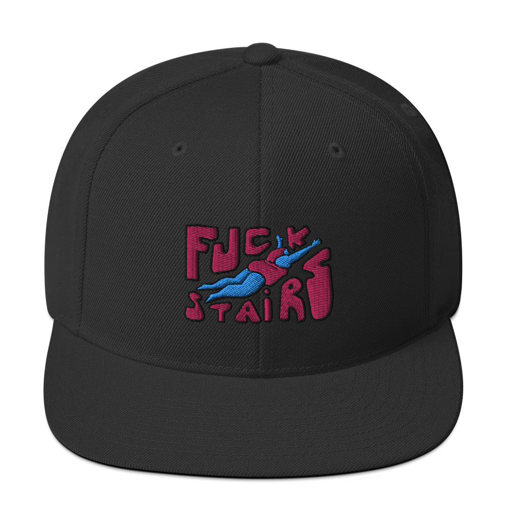 FUCK STAIRS Snapback Hat