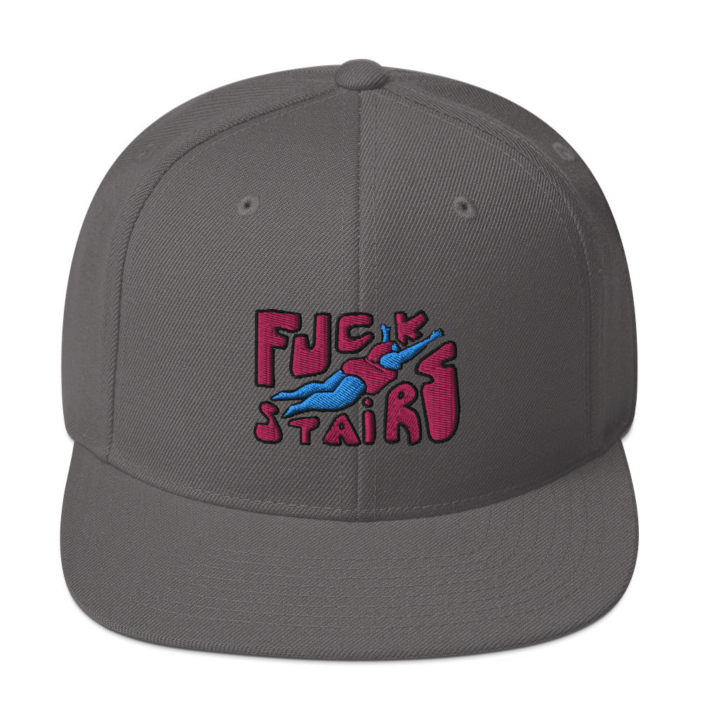 FUCK STAIRS Snapback Hat
