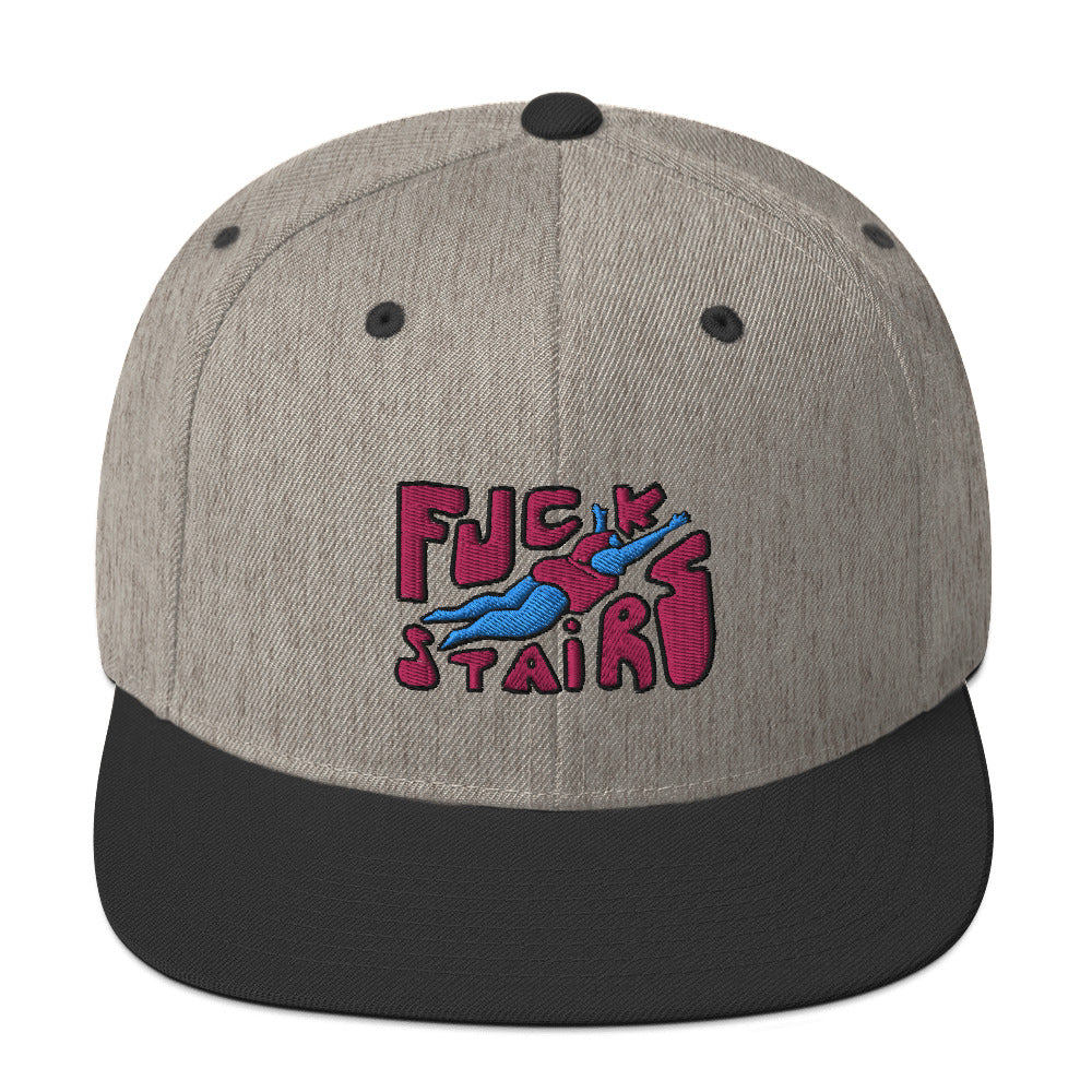 FUCK STAIRS Snapback Hat
