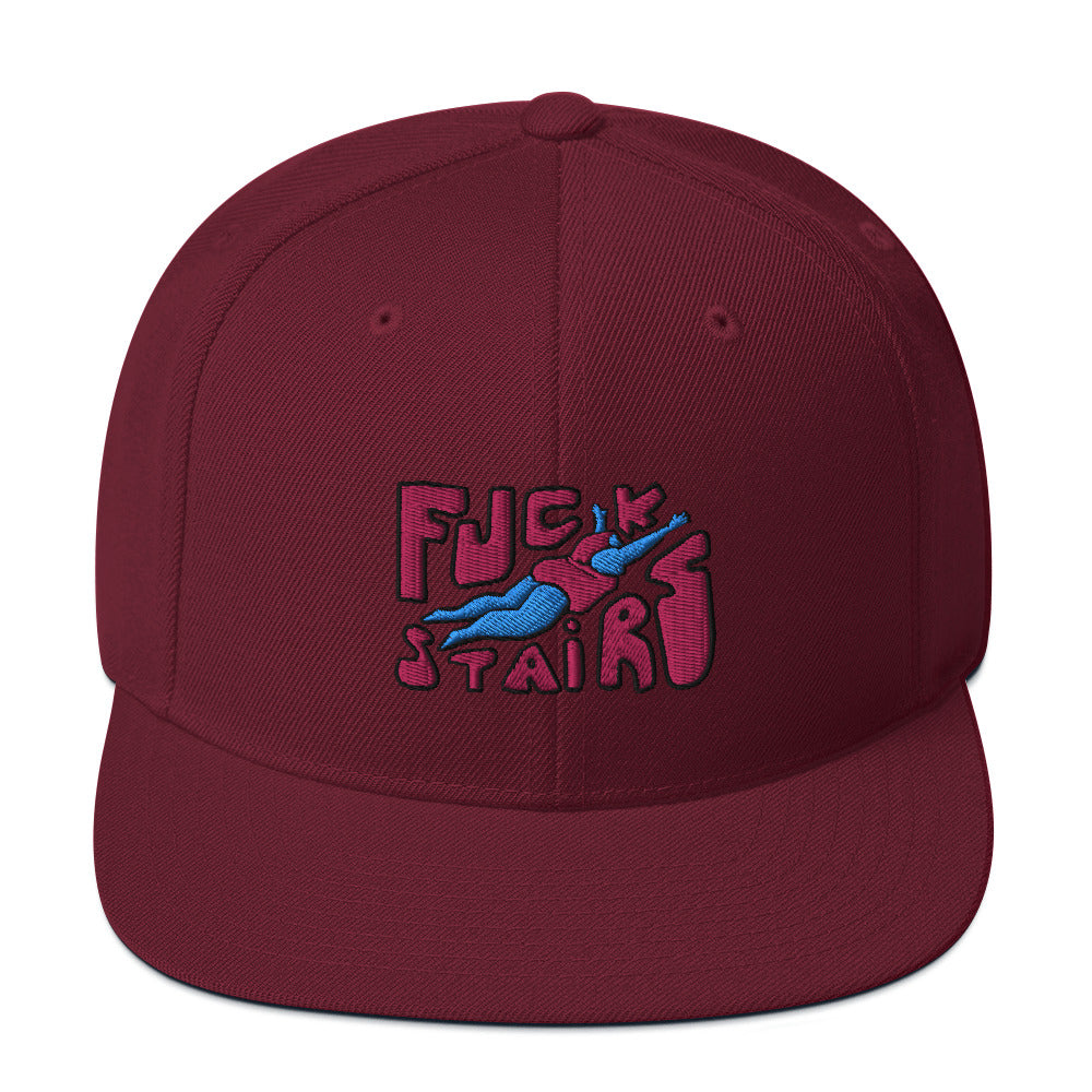 FUCK STAIRS Snapback Hat