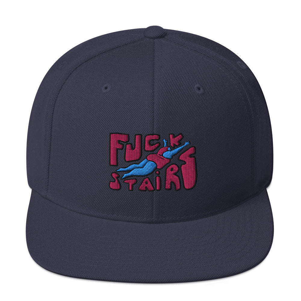 FUCK STAIRS Snapback Hat
