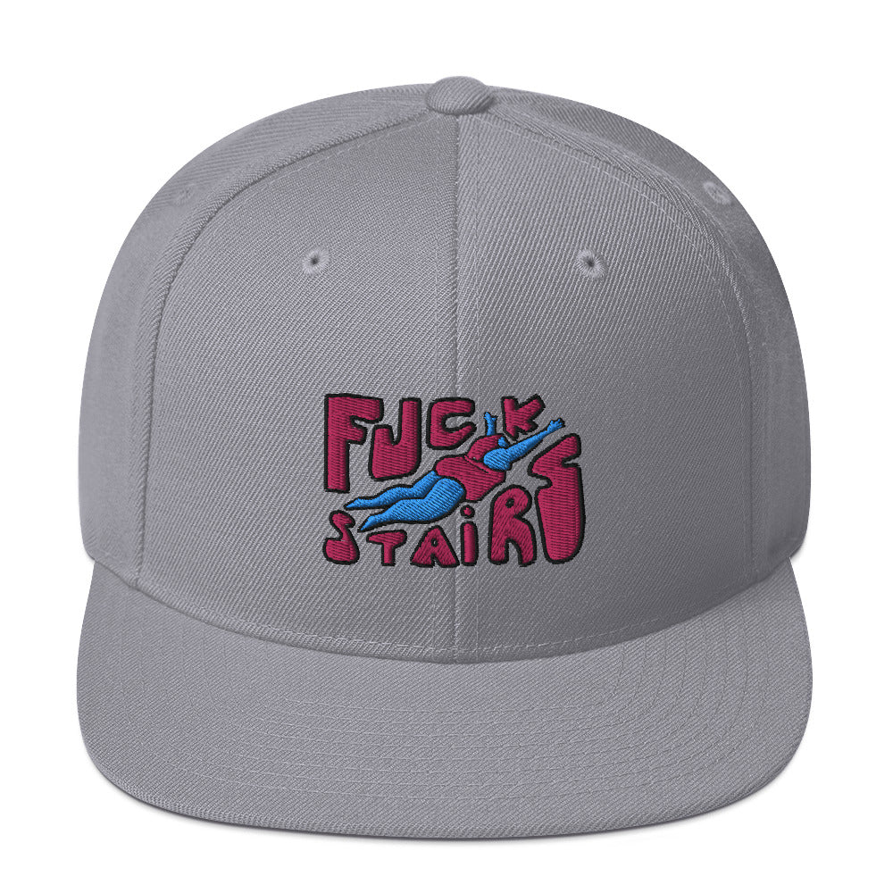 FUCK STAIRS Snapback Hat