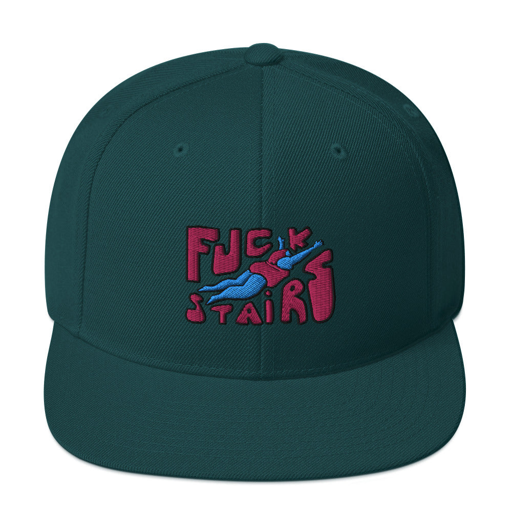 FUCK STAIRS Snapback Hat