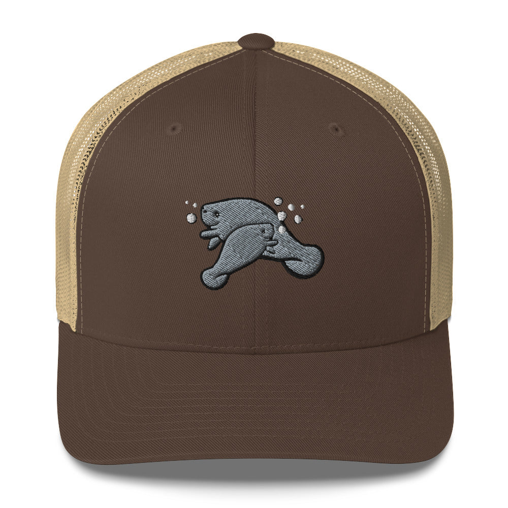 Manatee n Baby Trucker Hat