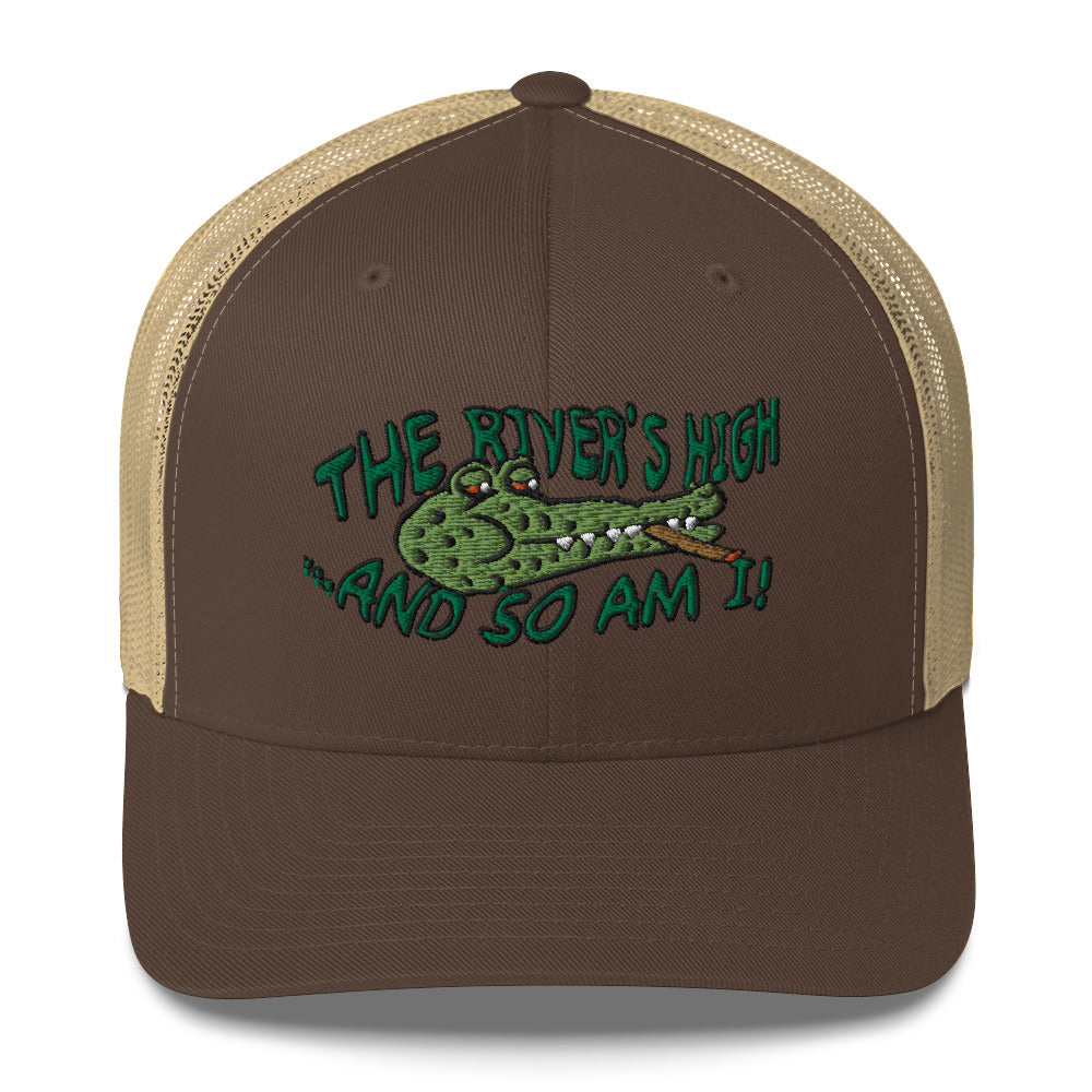 The River's High Trucker cap