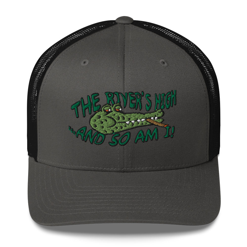 The River's High Trucker cap