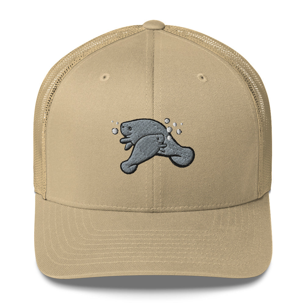 Manatee n Baby Trucker Hat