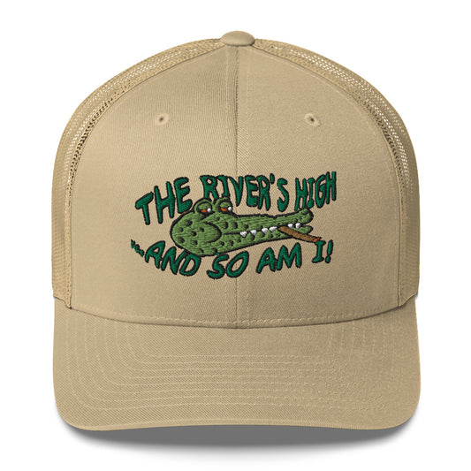 The River's High Trucker cap