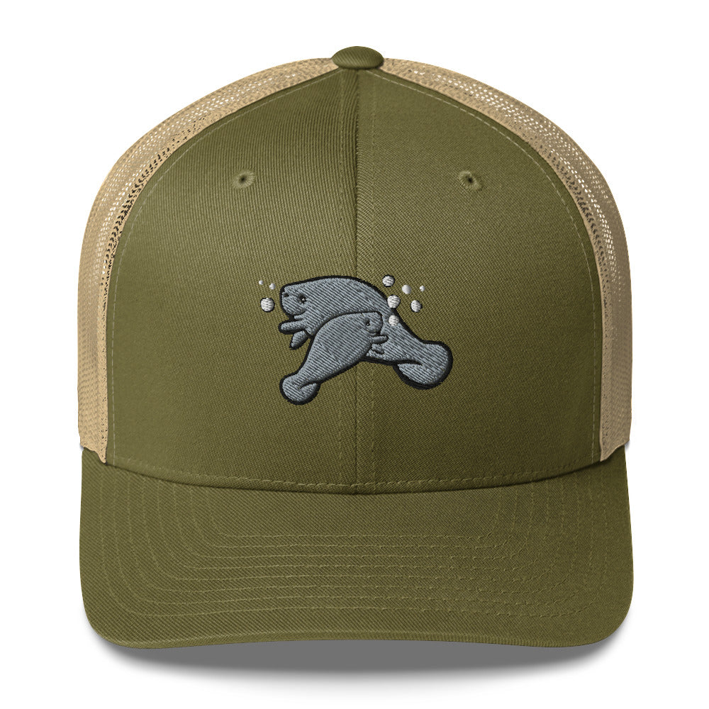 Manatee n Baby Trucker Hat