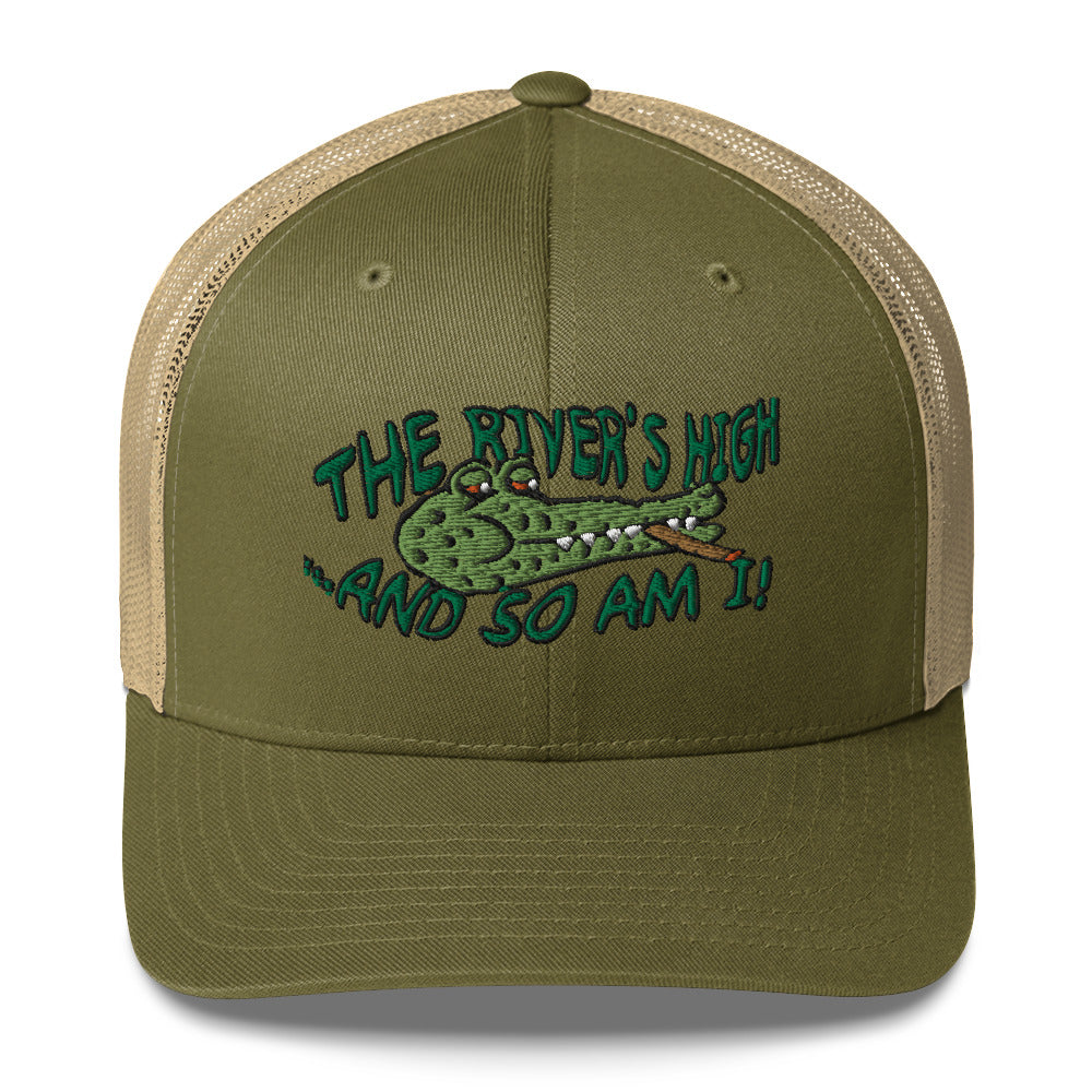 The River's High Trucker cap