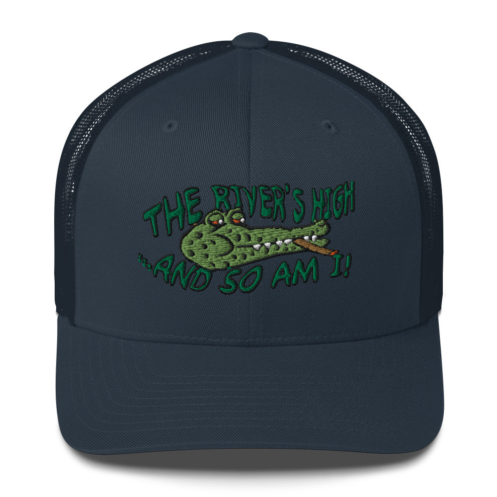 The River's High Trucker cap