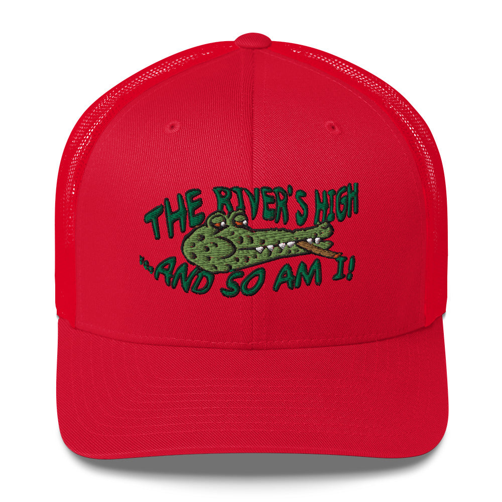 The River's High Trucker cap