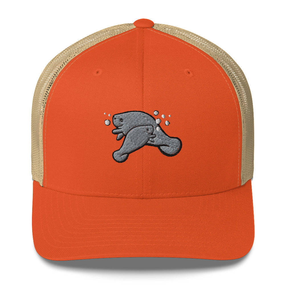 Manatee n Baby Trucker Hat