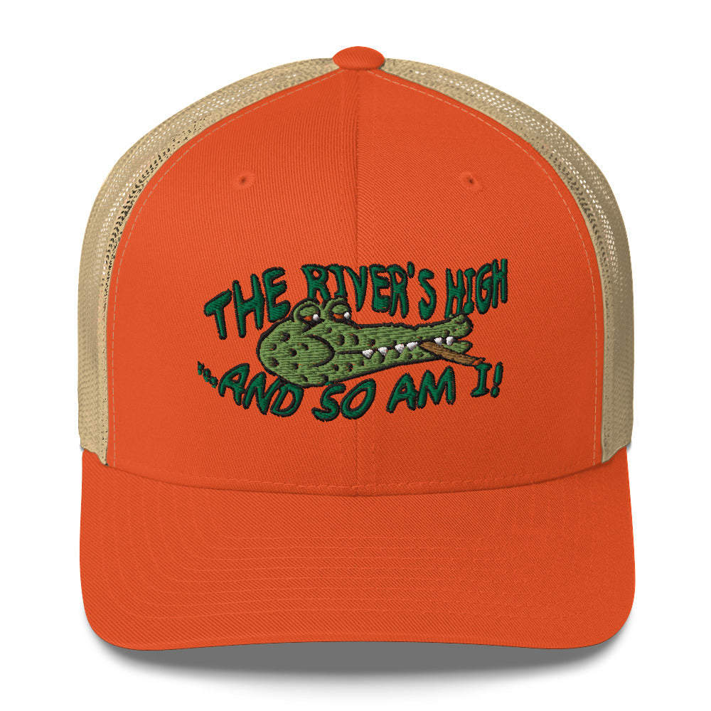 The River's High Trucker cap